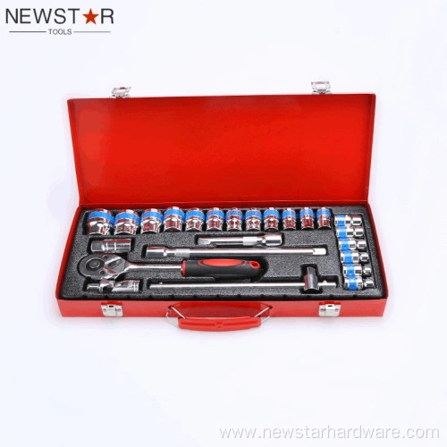 1/2" DR 24pcs Socket Wrench Set Hand Tool Kit
