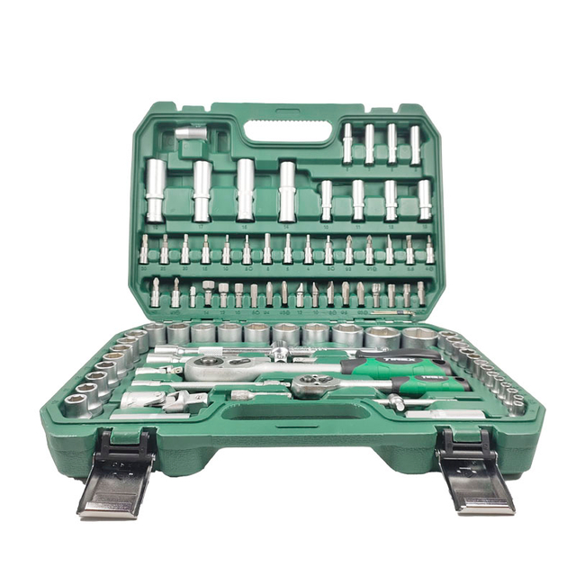 94pcs Socket Set Green Color Auto Repair Tool Kit