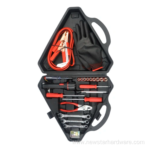 Road Car Emergency Tool Kit With Booster Cable