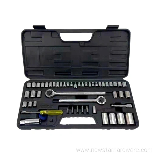 52pcs Auto Repair Tool Kit Socket Set for Car Manufacturer