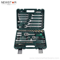 82 Pieces Mechanical Tool Box Hand Tool Set Socket Wrench