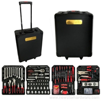 186pcs Multi-Function Garage Tool Trolley in Aluminum Tool Box