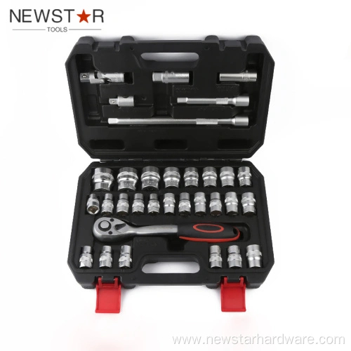 32pcs 1/2'DR Socket Set Houehold Auto Repair Tool Set