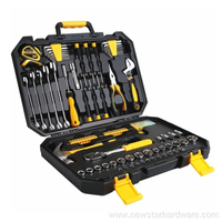77pcs CRV Tool Set Heavy Duty Tool Box with Socket Set for Car And Auto Repair Tool Kit