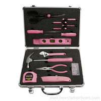 14pcs Lady Pink Hand Tool Set Tool KIt with Box