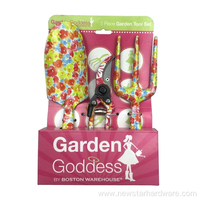 3pcs Display Box Floral Printing Garden Tools