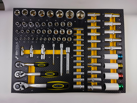  High Quality 6-Drawer Workshop Cabinet Set Customizable Carbon Steel Ratchet Sockets Pliers Bit Hard Case for Auto Repair 1-Year