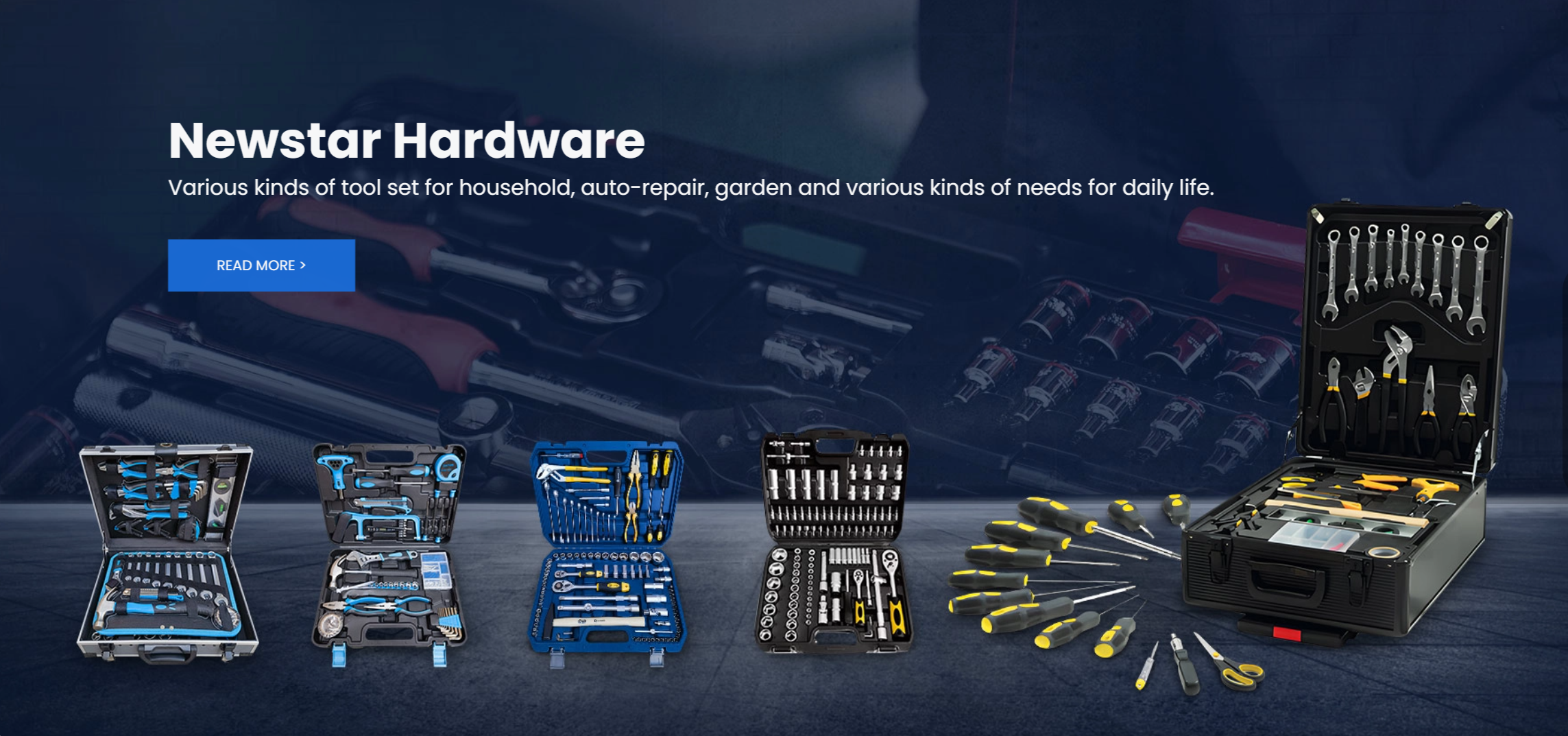 the homepage of Newstar Hardware