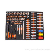 7 Drawers Hand Tools in Cabinet Professional Tool Set Trolley