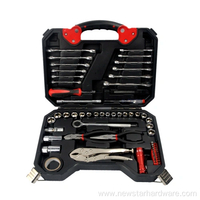 Red Black 63pcs Hand Tool Set