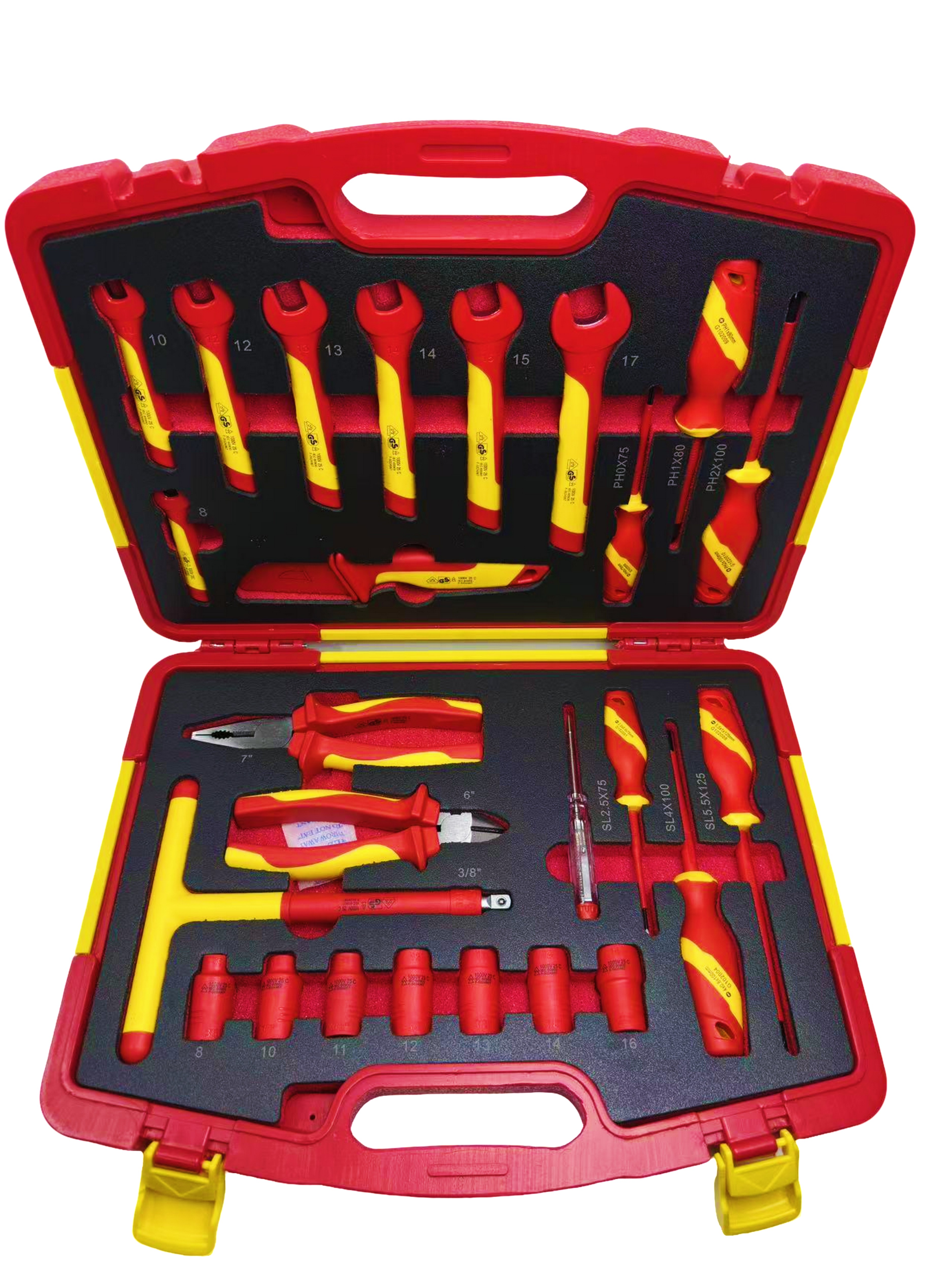 Professional Insulated Tool Set laid out for inspection